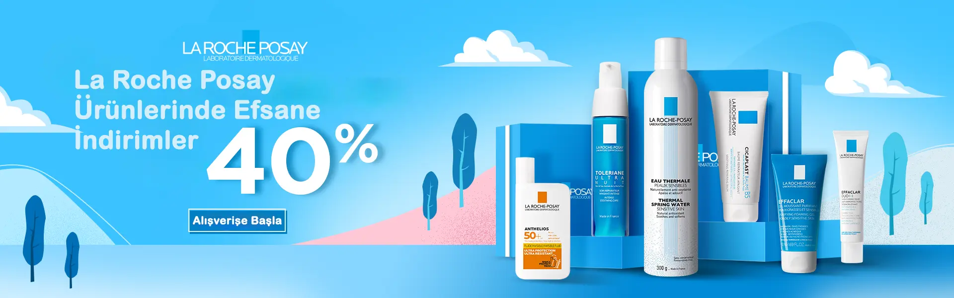 la roche posay yuzde 40 indirim