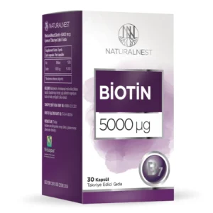 Naturalnest Biotin 5000 ug Takviye Edici Gıda 30 Adet