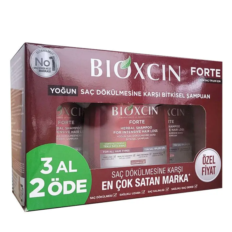 Bioxcin Forte Saç Dökülmesine Karşı Bakım Şampuanı 300 ml - 3 AL 2 ÖDE - Görsel 2