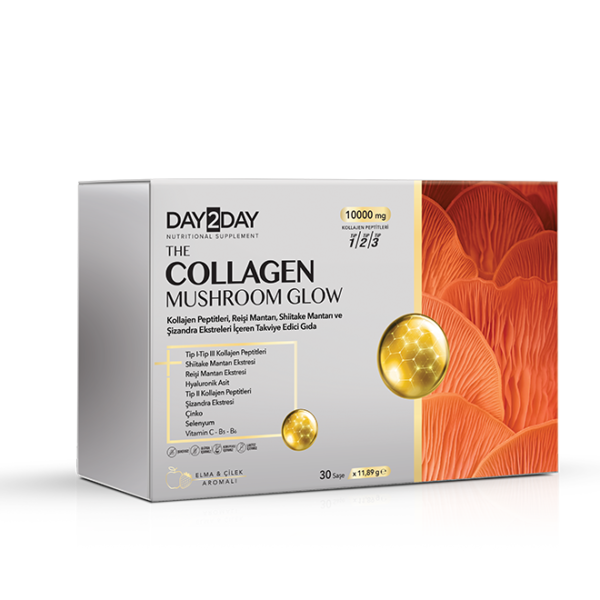 Day2Day The Collagen Mushroom Glow Takviye Edici Gıda 30 Saşe