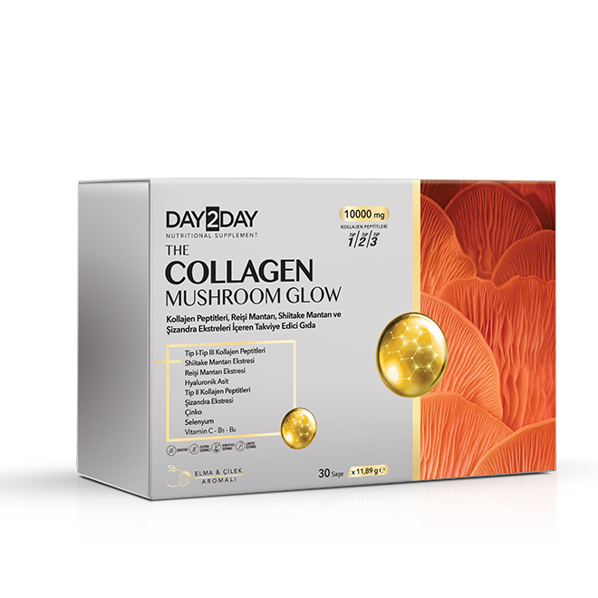 Day2Day The Collagen Mushroom Glow Takviye Edici Gıda 30 Saşe