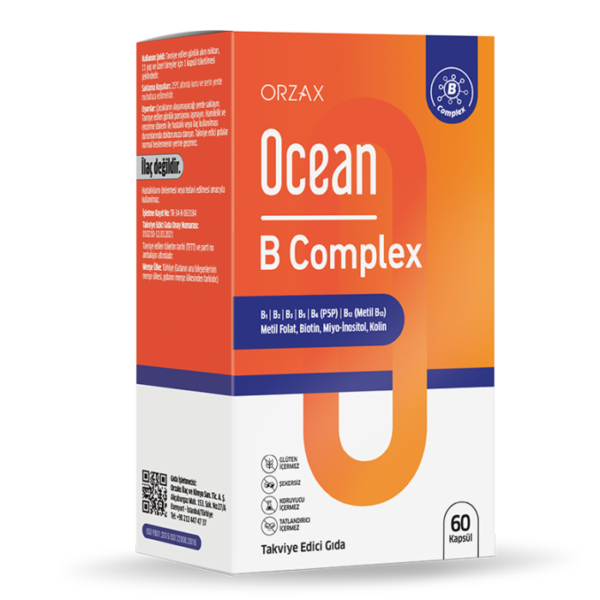 Orzax Ocean B Complex 60 Kapsül