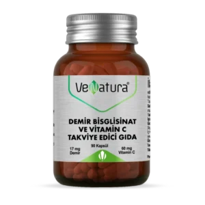 VeNatura Demir Bisglisinat ve Vitamin C 90 Kapsül