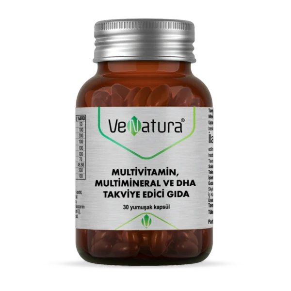 VeNatura Multivitamin, Multimineral ve DHA 30 Yumuşak Kapsül