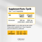 Orzax Ocean Bromelain 30 Kapsül