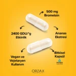 Orzax Ocean Bromelain 30 Kapsül