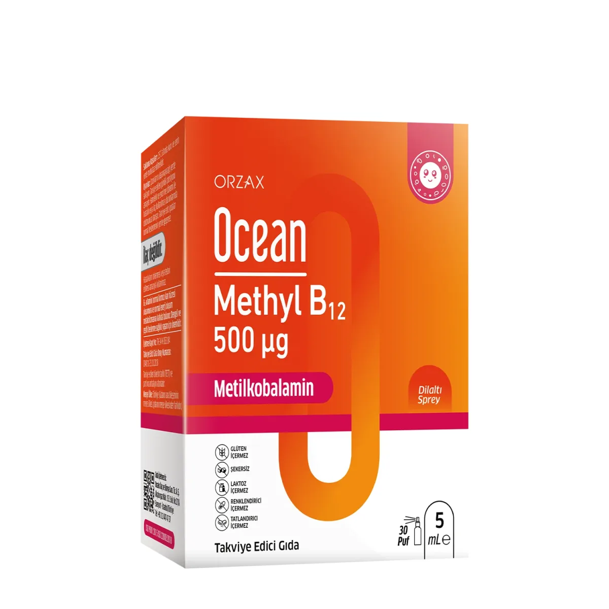 Orzax Ocean Methyl B12 Dilaltı Sprey 5 ml