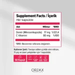 Orzax Ocean Microfer Demir ve C Vitamini 60 Kapsül