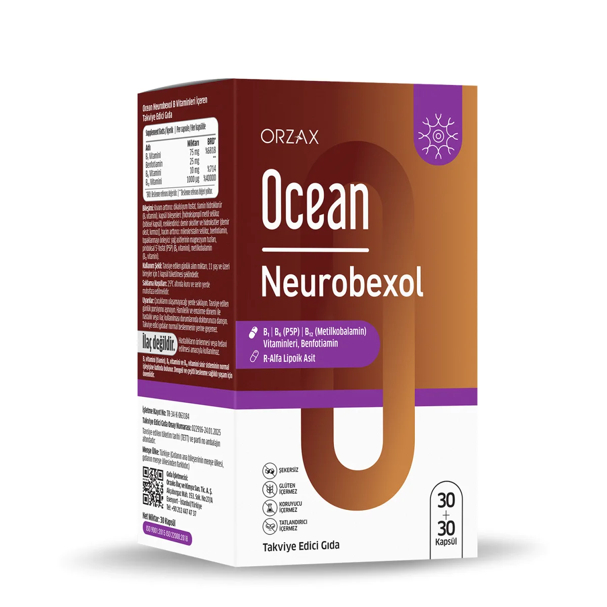 Orzax Ocean Neurobexol 60 Kapsül