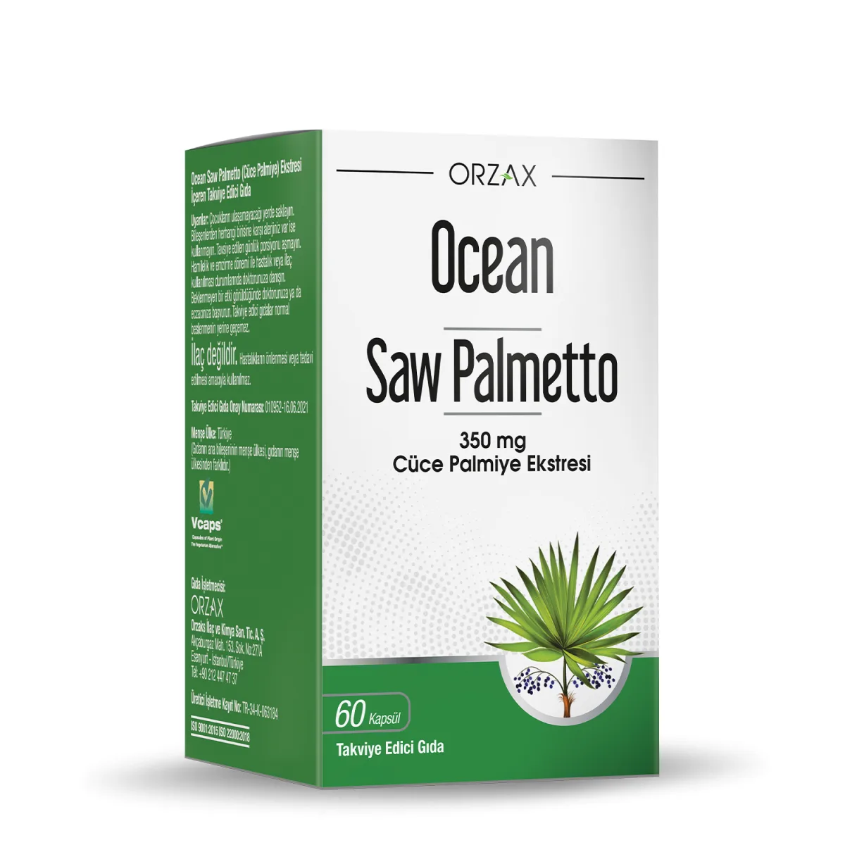 Orzax Ocean Saw Palmetto 60 Kapsül