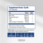 Orzax Ocean Ultimate Balık Yağı 1700 mg 30 Softjel Kapsül