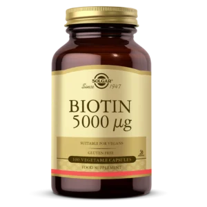 Solgar Biotin 5000 mcg 100 Kapsül