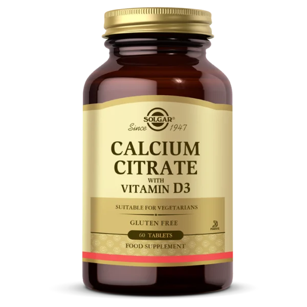 Solgar Calcium Citrate with Vitamin D3 60 Tablet