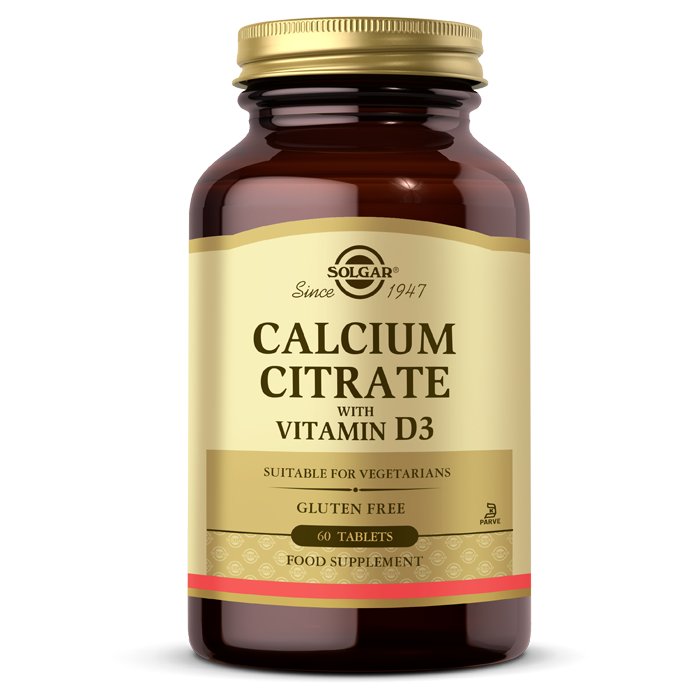 Solgar Calcium Citrate with Vitamin D3 60 Tablet Solgar Calcium Citrate with Vitamin D3 60 Tablet - Görsel 1
