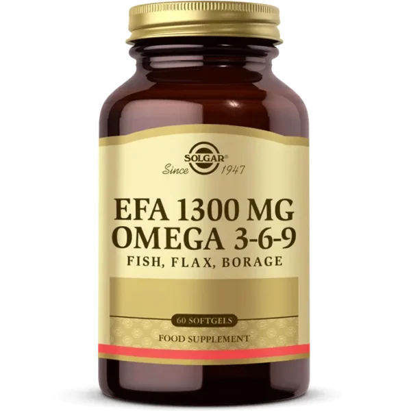 Solgar EFA 1300 mg Omega 3-6-9 60 Yumuşak Jelatinli Kapsül