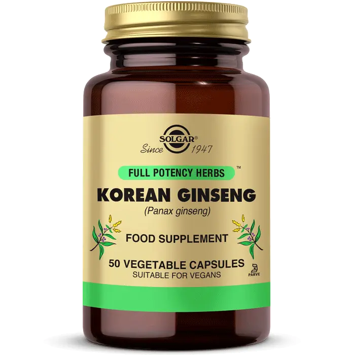 Solgar Korean Ginseng 50 Kapsül Solgar Korean Ginseng 50 Kapsül - Görsel 1