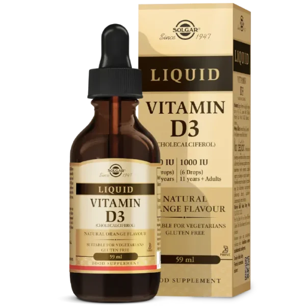 Solgar Vitamin D3 1000 IU Sıvı Takviye 59 ml