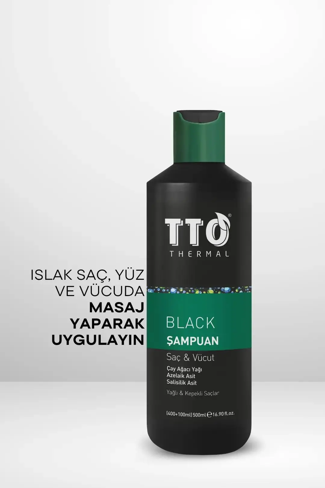 TTO Thermal Black Saç ve Vücut Şampuanı 500 ml - Görsel 4