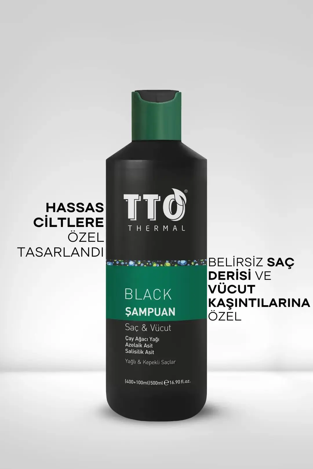 TTO Thermal Black Saç ve Vücut Şampuanı 500 ml - Görsel 5