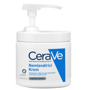 Cerave nemlendirici yuz ve vucut kremi kuru ciltler icin seramid ve hyaluronik asit icerikli 454 gr pompali