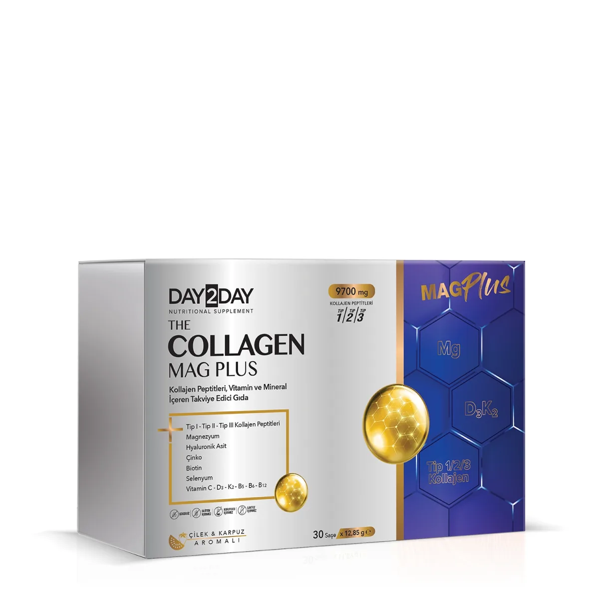 Orzax Day2Day Collagen Mag Plus 45 Saşe 12,85 gr
