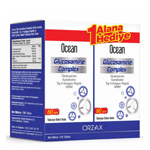 orzax-ocean-glucosamine-complex-1-alana-1-hediye-takviye-edici-gida-120-tablet-orzax-219051-89-O.jpg Orzax Ocean Glucosamine Complex 1 Alana 1 Hediye Takviye Edici Gıda 120 Tablet - Görsel 1