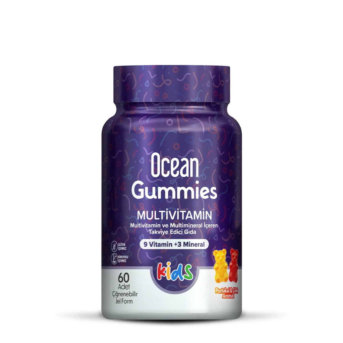Orzax Ocean Gummies Multivitamin Kids Çiğnenebilir 120 Tablet