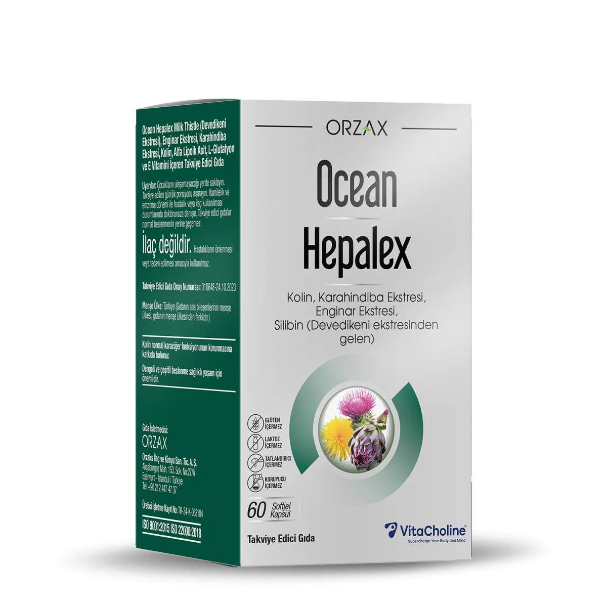 Orzax Ocean Hepalex 60 Yumuşak Kapsül
