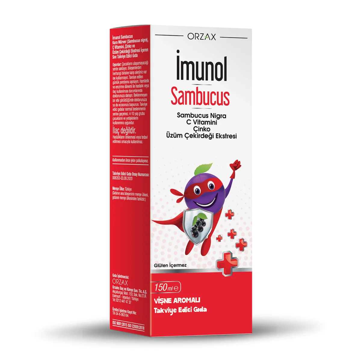 Orzax Ocean İmunol Sambucus Şurup 150 ml