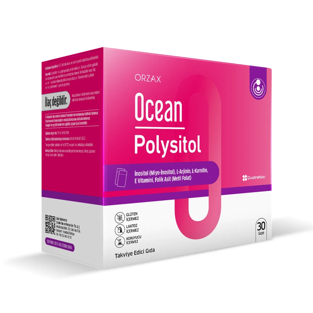 Orzax Ocean Polysitol Takviye Edici Gıda 30 Saşe - Folik Asit 400 µg