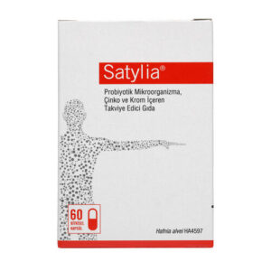 Satylia Probiyotik Mikroorganizma Çinko ve Krom 60 Bitkisel Kapsül