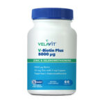 Velavit V-Biotin Plus 5000mcg Takviye Edici Gıda 60 Tablet