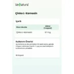 VeNatura Çinko L-Karnosin 60 Kapsül