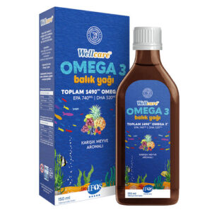 Wellcare Omega 3 Doğal Karışık Meyve Aromalı Balık Yağı 150 ml
