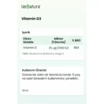 VeNatura Vitamin D3 1000 IU 20 Damla