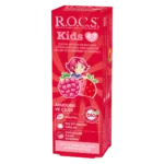 ROCS Kids 4-7 Yaş Meyveli Çocuk Diş Macunu 35ml (Ahududulu-Çilekli)