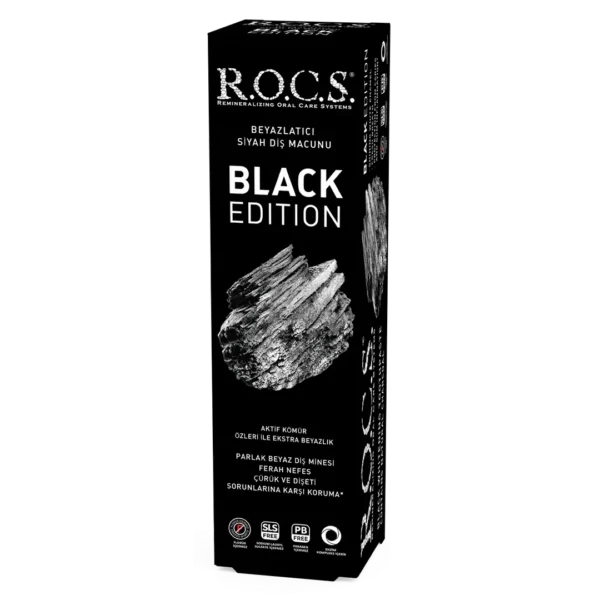 Rocs Black Edition Beyazlatıcı Diş Macunu 60 ml