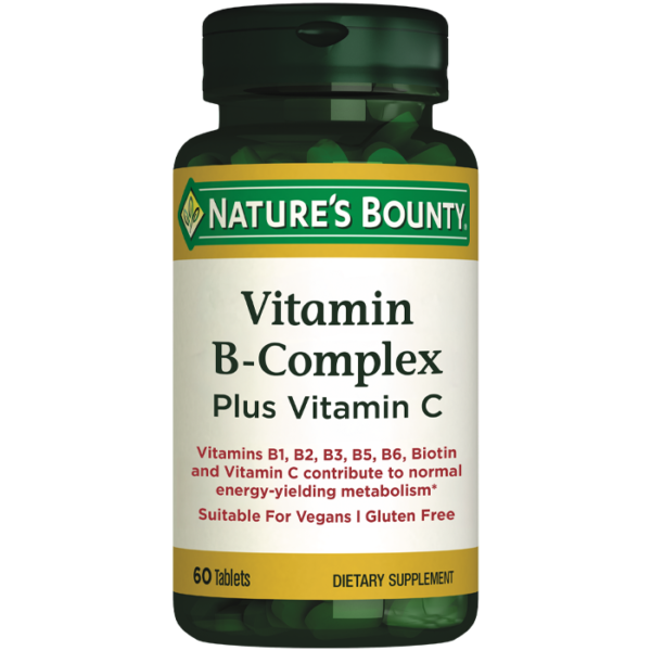 Nature's Bounty Vitamin B-Complex Plus C Vitamini 60 Tablet
