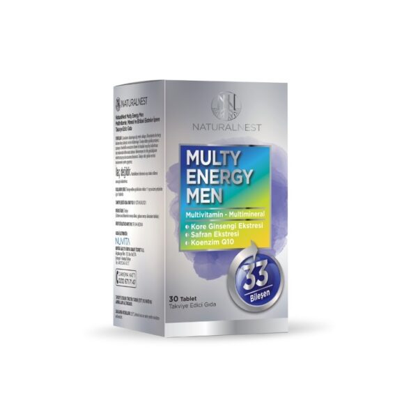 Naturalnest Multy Energy Men Takviye Edici Gıda 60 Tablet