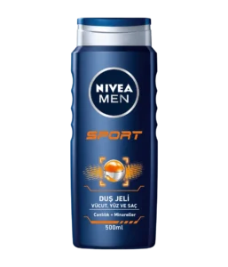 Nivea Men Sport Duş Jeli 500 ml – Vücut, Yüz ve Saç