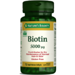 Nature's Bounty Biotin 5000 mcg 72 Yumuşak Kapsül