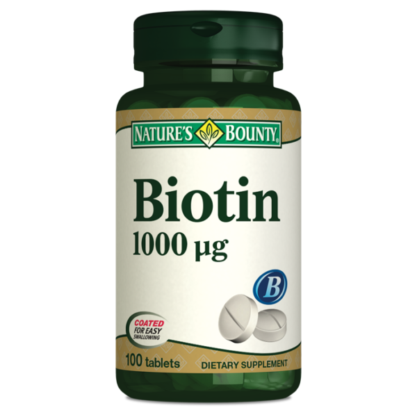 Nature's Bounty Biotin 1000 mcg 100 Tablet