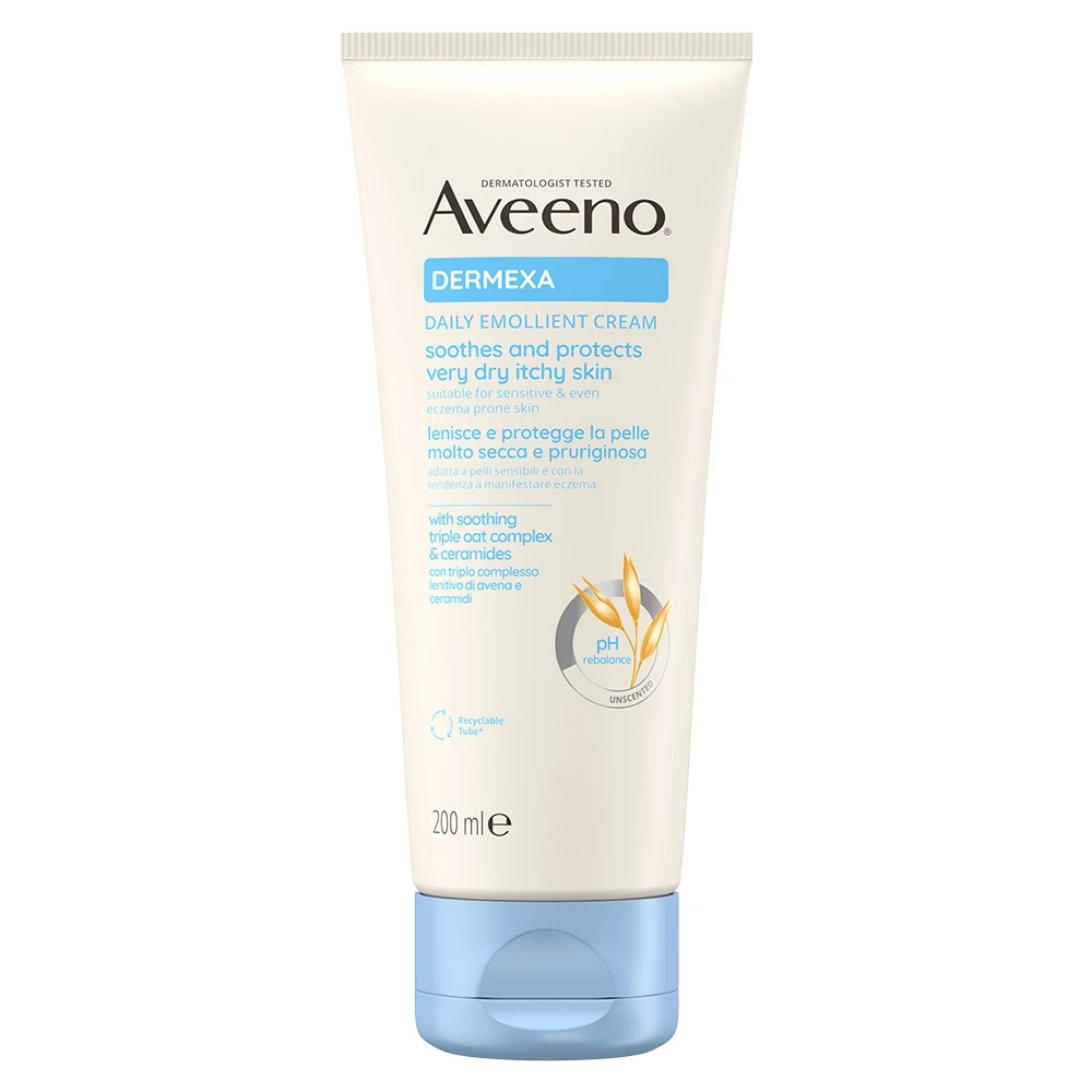 aveeno_dermexa_dailyemolient_cream_unscented_200ml_tube_fv.webp Aveeno Dermexa Daily Emollient Cream 200 ml - Görsel 1