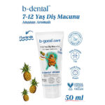 b-good b-dental 7-12 Yaş Çocuk Diş Macunu Florürsüz Ananas 50 ml - Görsel 3