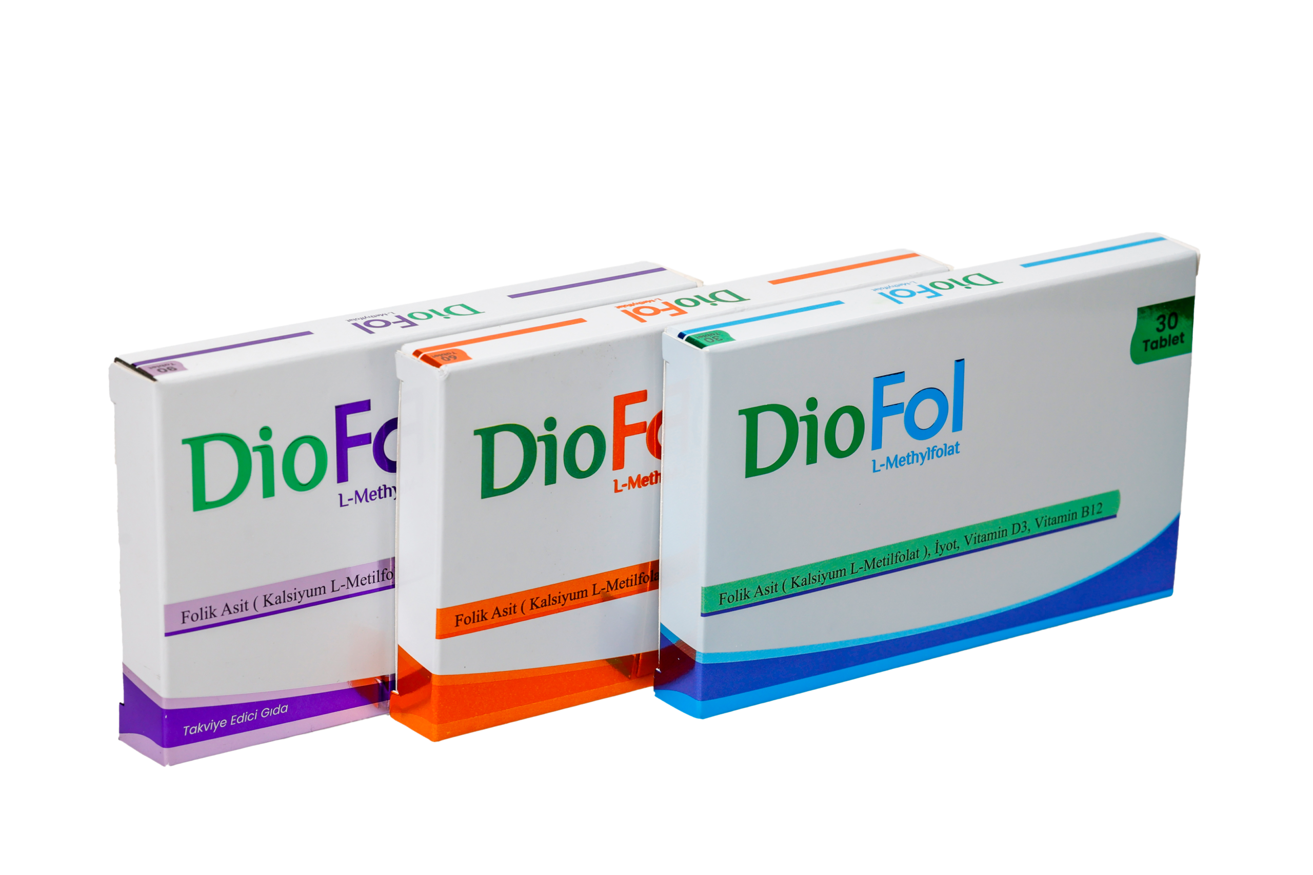 diofol-3.png Diofol Folik Asit - Vitamin D3 İçeren Takviye Edici Gıda 60 Tablet - Görsel 1