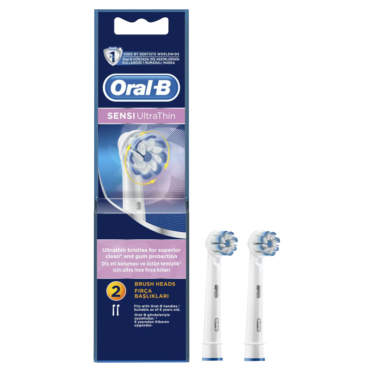 file-3.webp Oral-B Pro Sensitive Clean 4lü Yedek Fırça Başlığı - Görsel 1