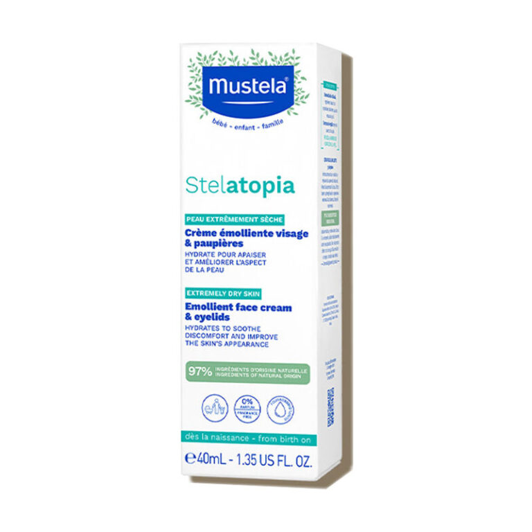 Mustela stelatopia emollient face cream yuz kremi 40 ml