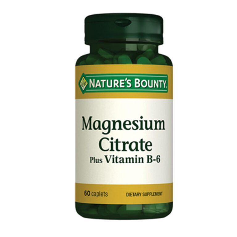 Natures bounty magnesium citrate with vitamin b6 takviye edici gida 60 kaplet natures bounty