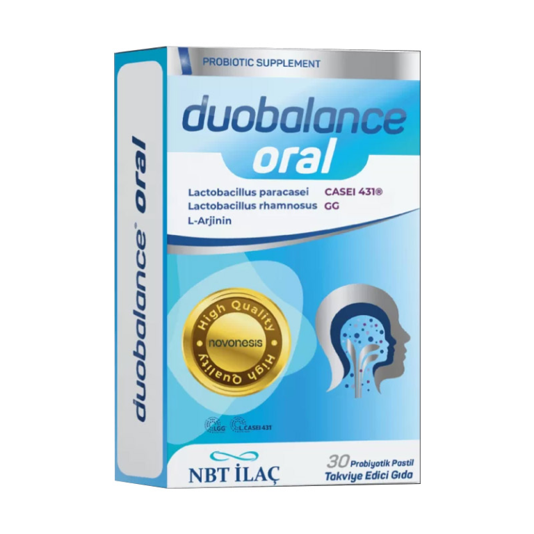 Nbt life duobalance oral 30 probiyotik pastil iceren takviye edici gida nbt life