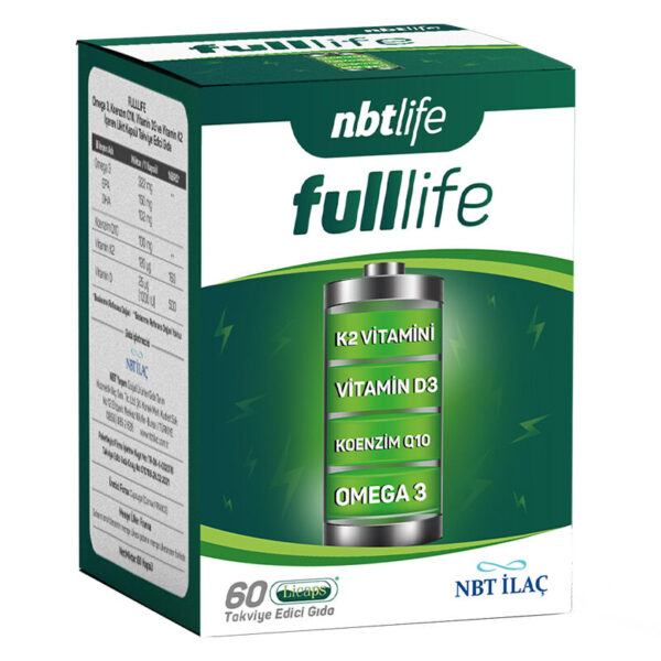 Nbt life fulllife takviye edici gida 60 kapsul nbt life